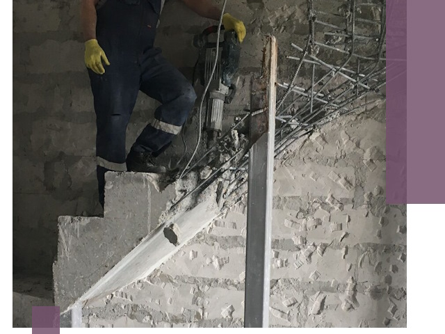 Демонтаж металлических и бетонных лестниц в Воронеже