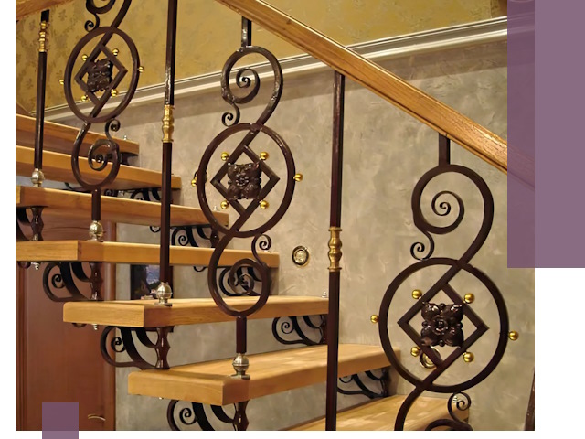 Изготовление кованых лестниц под ключ в Воронеже