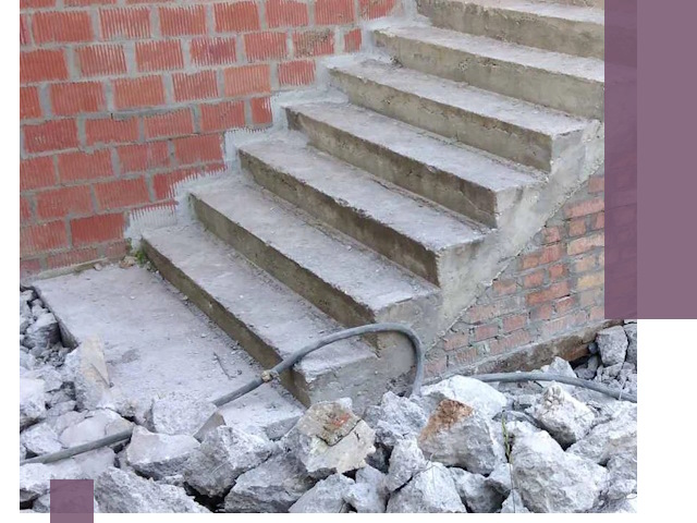 Демонтаж бетонных лестниц в Воронеже: быстро и безопасно