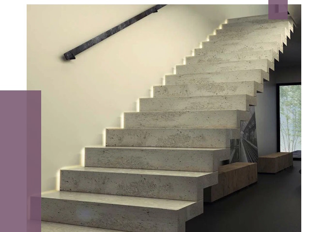 Облицовка бетонных лестниц в Воронеже от 4833 руб/м2