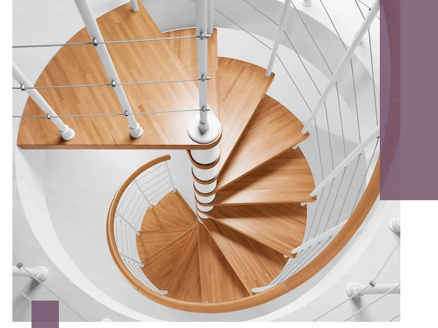 Изготовление винтовых лестниц под ключ в Воронеже