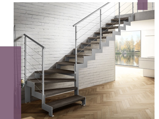 Г-образные лестницы под ключ в Воронеже от 38936 руб. | ПРОЛЁТ-Врн