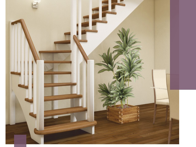 Г-образные лестницы под ключ в Воронеже — изготовление и монтаж