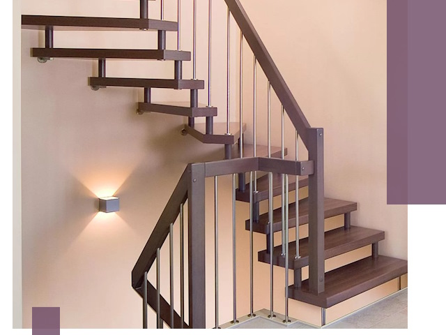 Изготовление лестниц на больцах в Воронеже под ключ