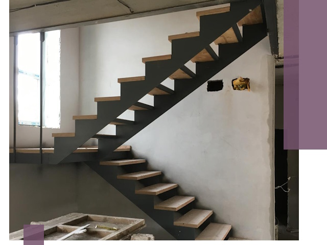 Изготовление лестниц на металлокаркасе в Воронеже от производителя