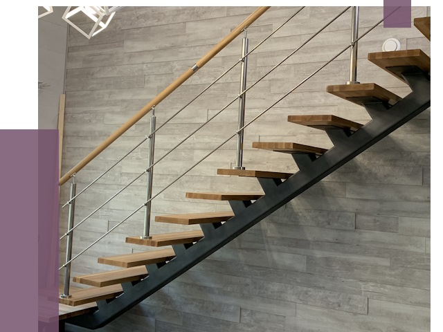 Изготовление лестниц на монокосоуре в Воронеже от 80020 руб. 