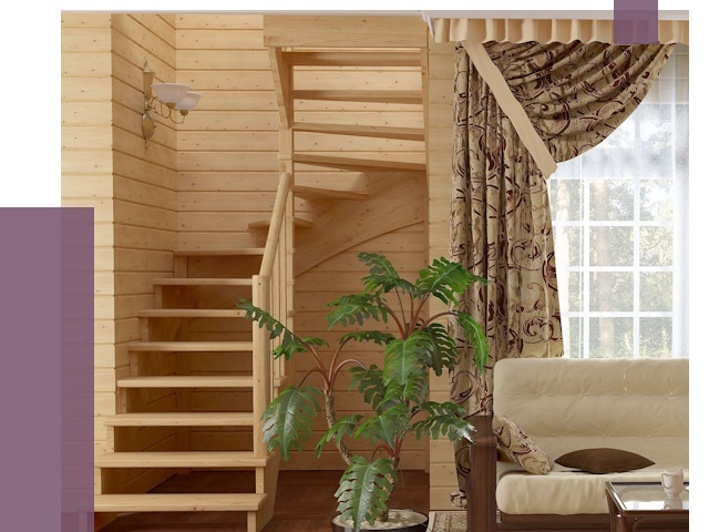 Лестницы для дачи в Воронеже от 79752 руб.  | ПРОЛЁТ-Врн