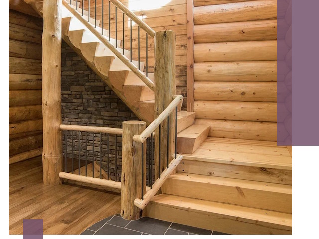 Лестницы в баню под заказ и профессиональный монтаж в Воронеже