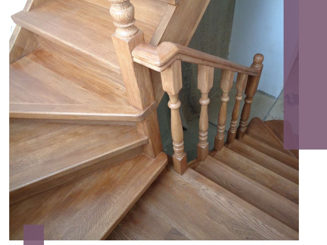 Дубовые лестницы под ключ в Воронеже: изготовление и монтаж