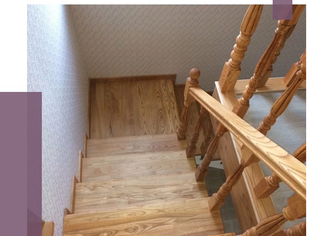 Сосновые лестницы в Воронеже под ключ от 8485 руб.  | ПРОЛЁТ-Врн