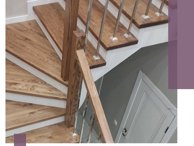 Обшивка металлических лестниц под ключ в Воронеже