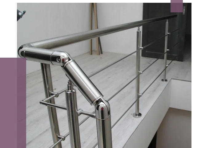 Перила из нержавеющей стали в Воронеже от 9452 руб. под ключ | ПРОЛЁТ-Врн