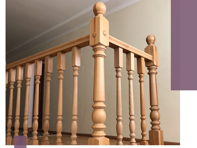 Деревянные перила на заказ в Воронеже: монтаж и изготовление