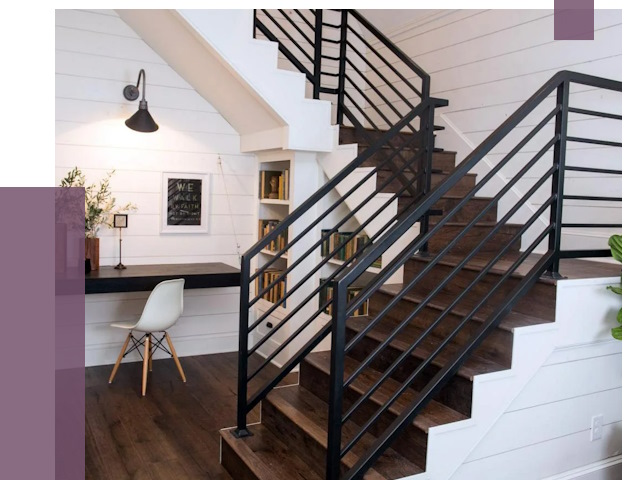 Перила для лестницы в доме в Воронеже от 7787 руб. — ПРОЛЁТ-Врн