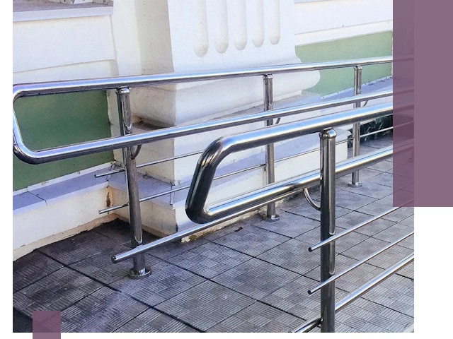 Ограждения пандусов из металла и нержавейки в Воронеже