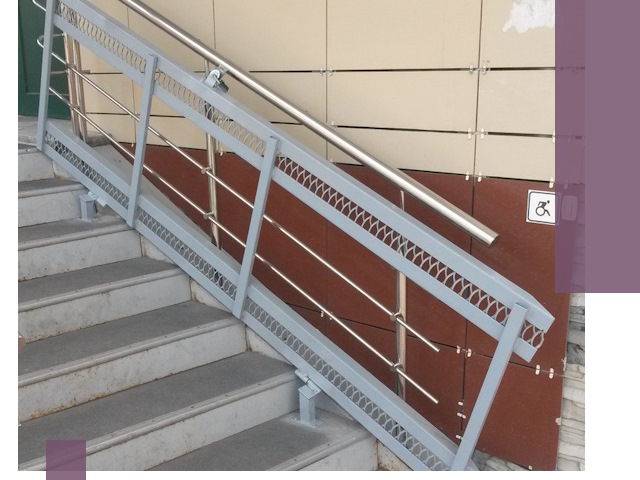 Изготовление откидных пандусов под ключ в Воронеже