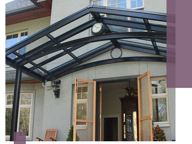 Изготовление и монтаж навесов и козырьков в Воронеже