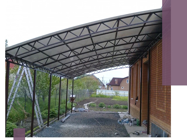 Профессиональный монтаж навесов под ключ в Воронеже