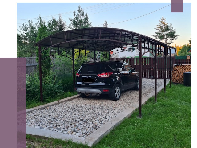 Навесы для автомобиля в Воронеже от 13802 руб.  | ПРОЛЁТ-Врн