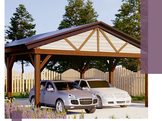 Навесы для автомобиля в Воронеже — изготовление и монтаж