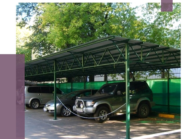 Навесы для парковки в Воронеже от 84317 руб. заказать | ПРОЛЁТ-Врн