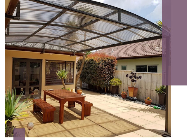 Навесы во двор под ключ в Воронеже — изготовление и монтаж