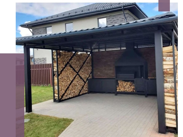 Навесы для барбекю в Воронеже от 13373 руб. под ключ | ПРОЛЁТ-Врн