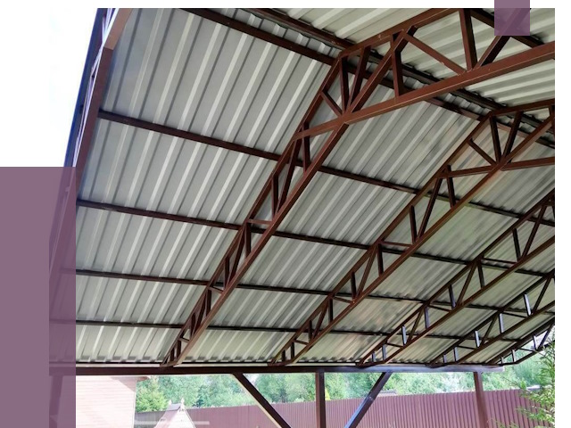 Навесы из профнастила в Воронеже от 7734 руб. | ПРОЛЁТ-Врн