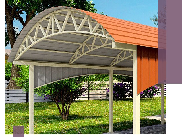 Навесы из профнастила под ключ в Воронеже — установка и монтаж