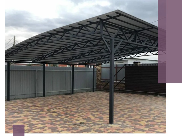 Металлические навесы под ключ в Воронеже — изготовление и монтаж