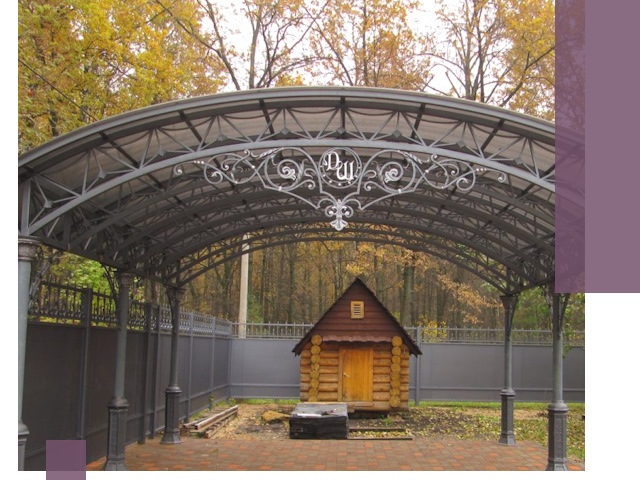 Кованые навесы премиум-класса под заказ в Воронеже