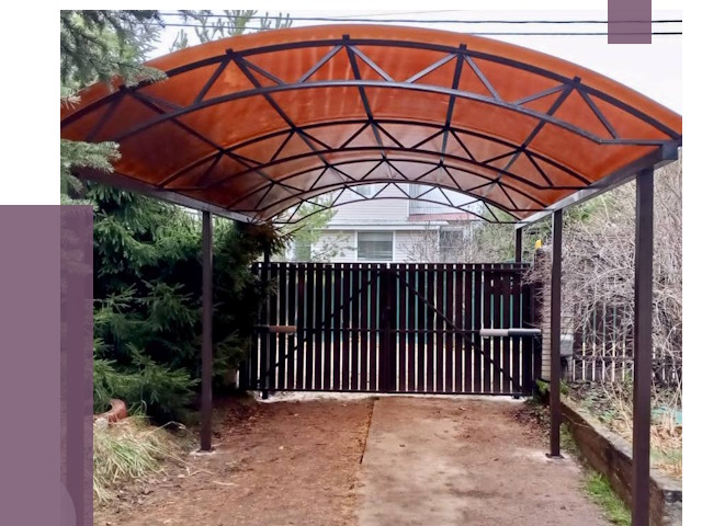 Арочные навесы в Воронеже от 13373 руб. — изготовление и монтаж | ПРОЛЁТ-Врн