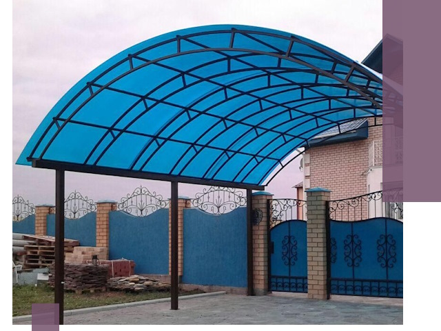 Арочные навесы под ключ в Воронеже — изготовление и монтаж