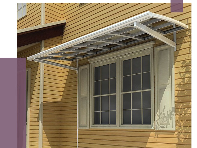 Козырьки над окнами в Воронеже от 8002 руб. — монтаж, покупки | ПРОЛЁТ-Врн