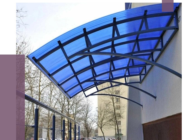 Козырьки из поликарбоната в Воронеже от 4511 руб. под ключ | ПРОЛЁТ-Врн