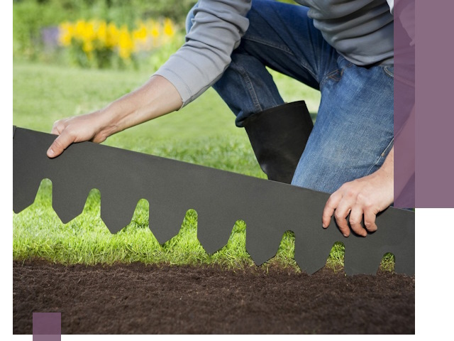 Металлические бордюры для газона в Воронеже — изготовление и монтаж