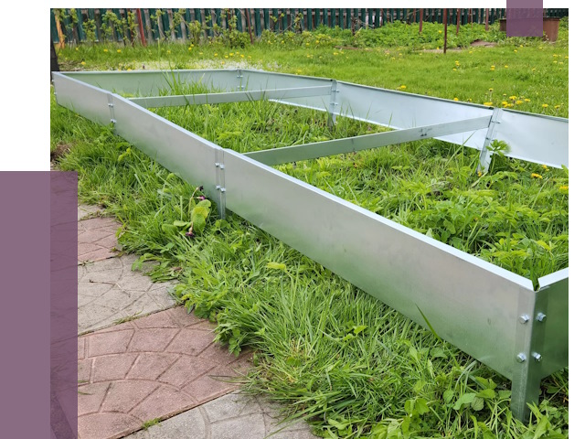Металлические бордюры для грядок в Воронеже от 1880 руб. 